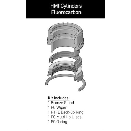 Parker - After Market Parts Hydraulic Cylinder Repair Kit- I-RK-I-U-1-28mm RG2HM0285